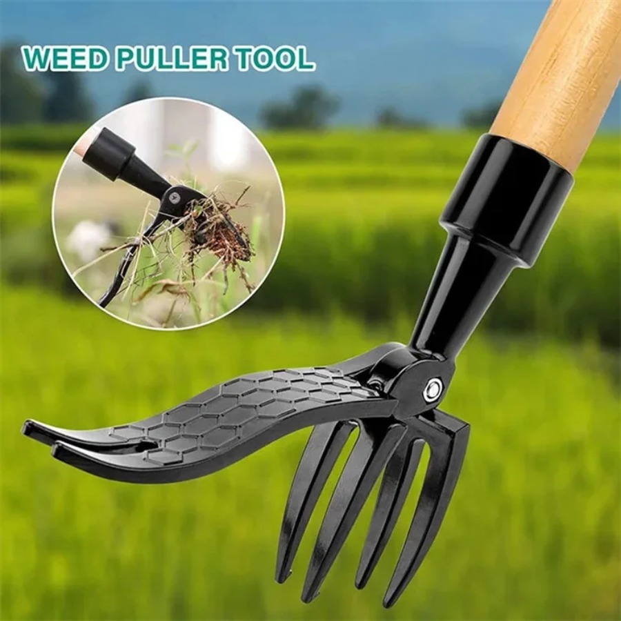 Grass Seed Spreader - Stand Up Weed Puller Tool with