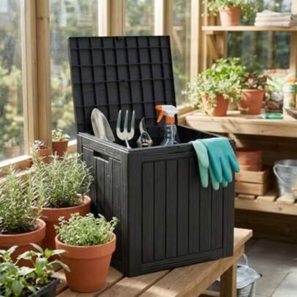 Gardening Tools And Accessories - Waterproof Resin Outdoor Storage Box with