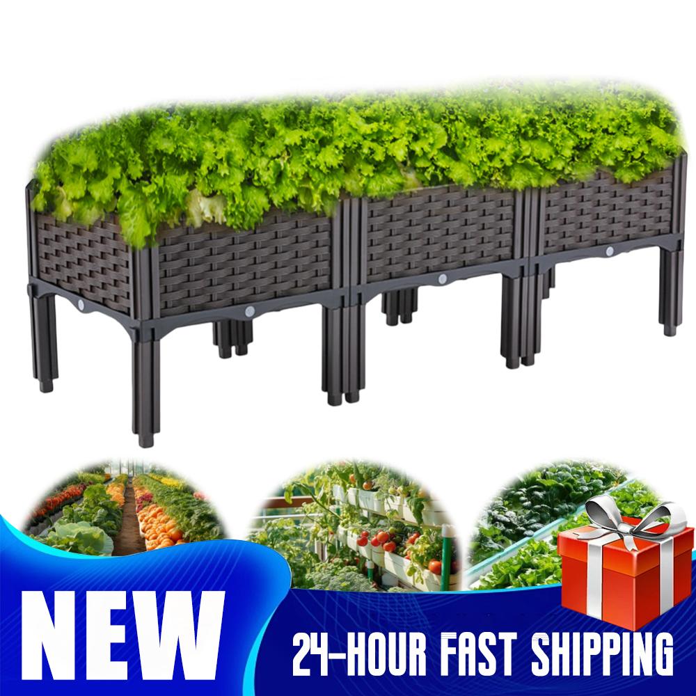 Self-Watering Planter - Raised Garden Bed Elevated Planter Box