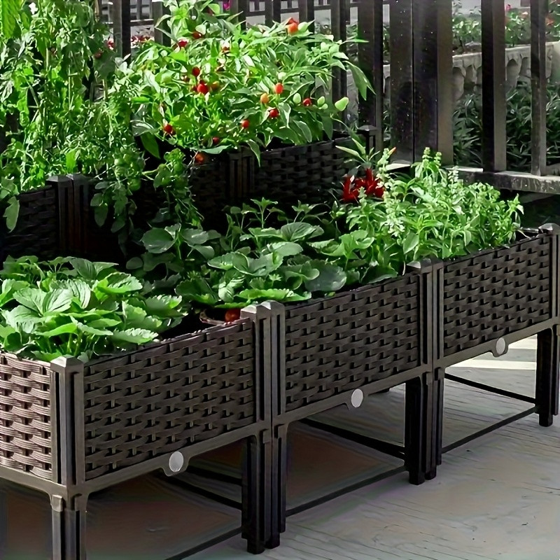 Self-Watering Planter - Garden Raised Bed, Elevated Flower Plant
