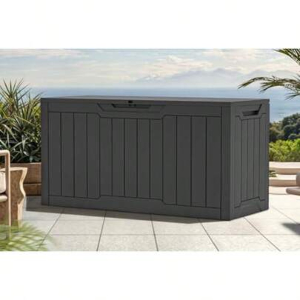 Gardening Tools And Uses - 80 Gallon Waterproof Deck Box Lockable