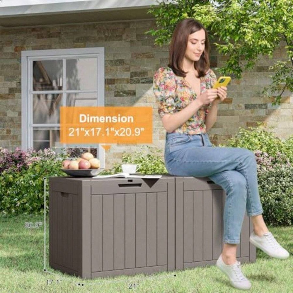 35 Gallon Outdoor Storage Box, - đánh giá và giá Gardening Tools And Uses