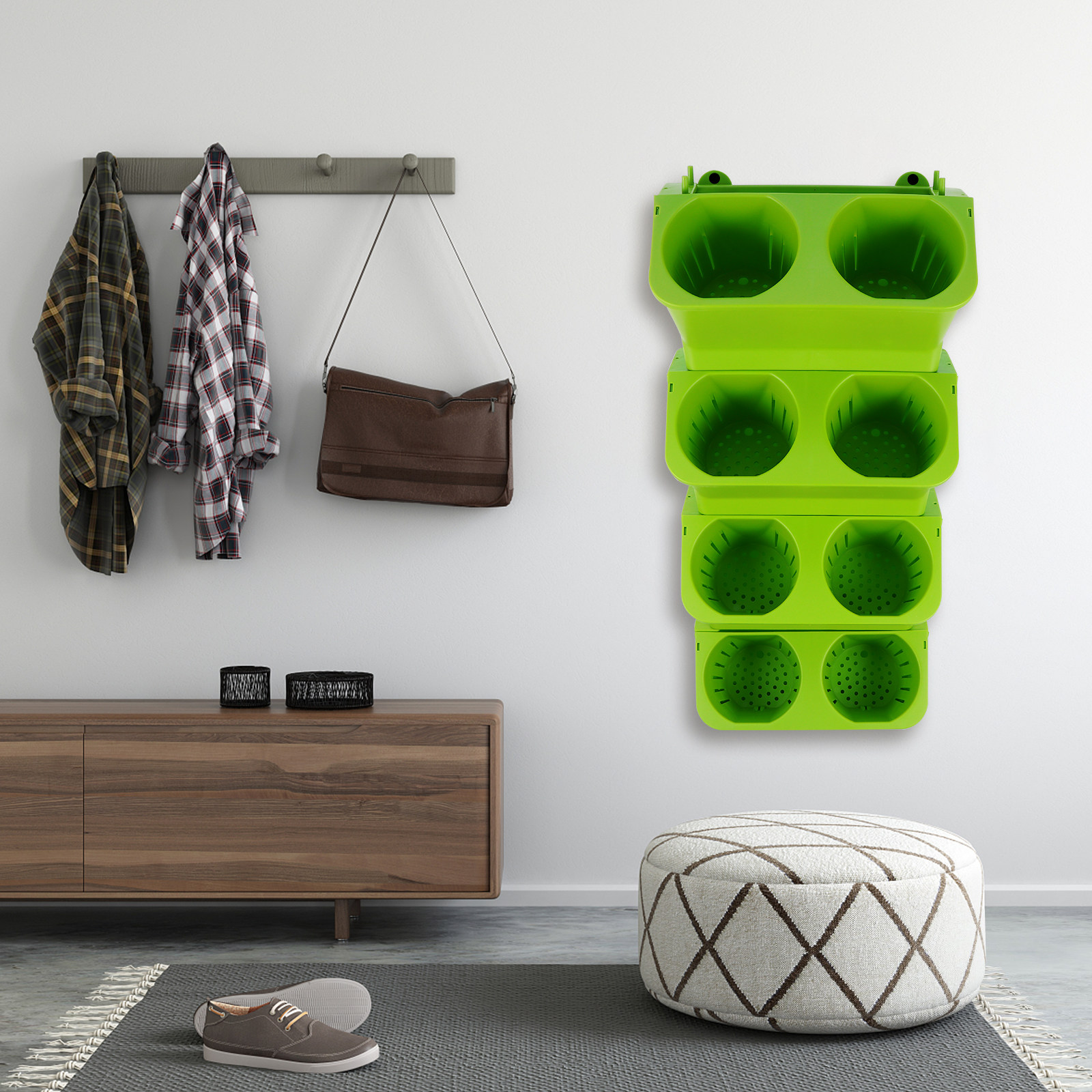 4Pcs Vertical Wall Planter Set - đánh giá và giá Self-Watering Planter