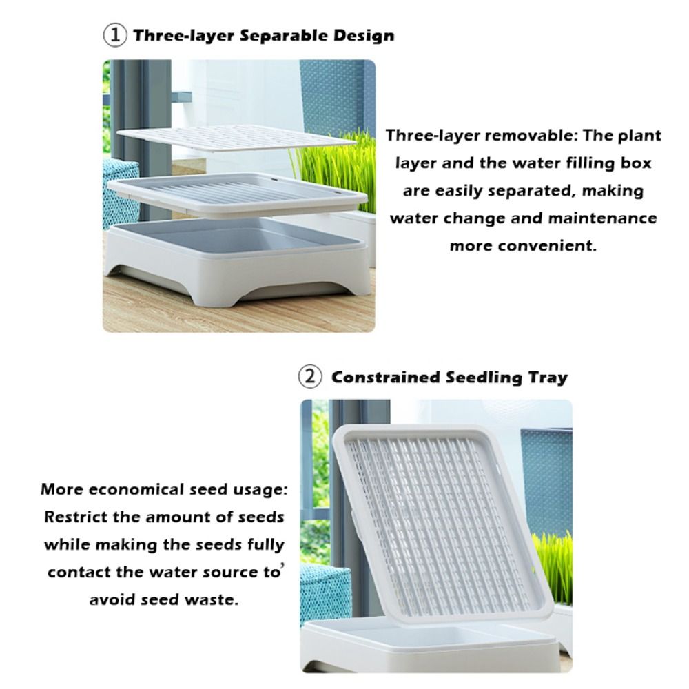 Plastic Hydroponic Seeding Tra - đánh giá và giá Grass Seed Spreader