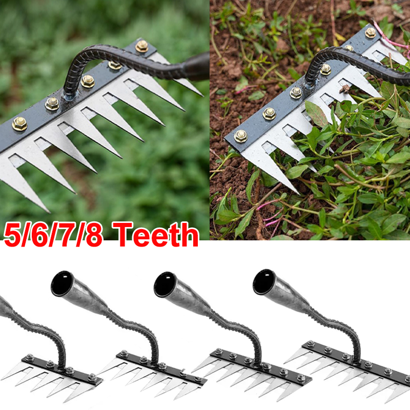 5/6/7/8 Teeth Iron Gardening H - đánh giá và giá Gardening Tools Hoe