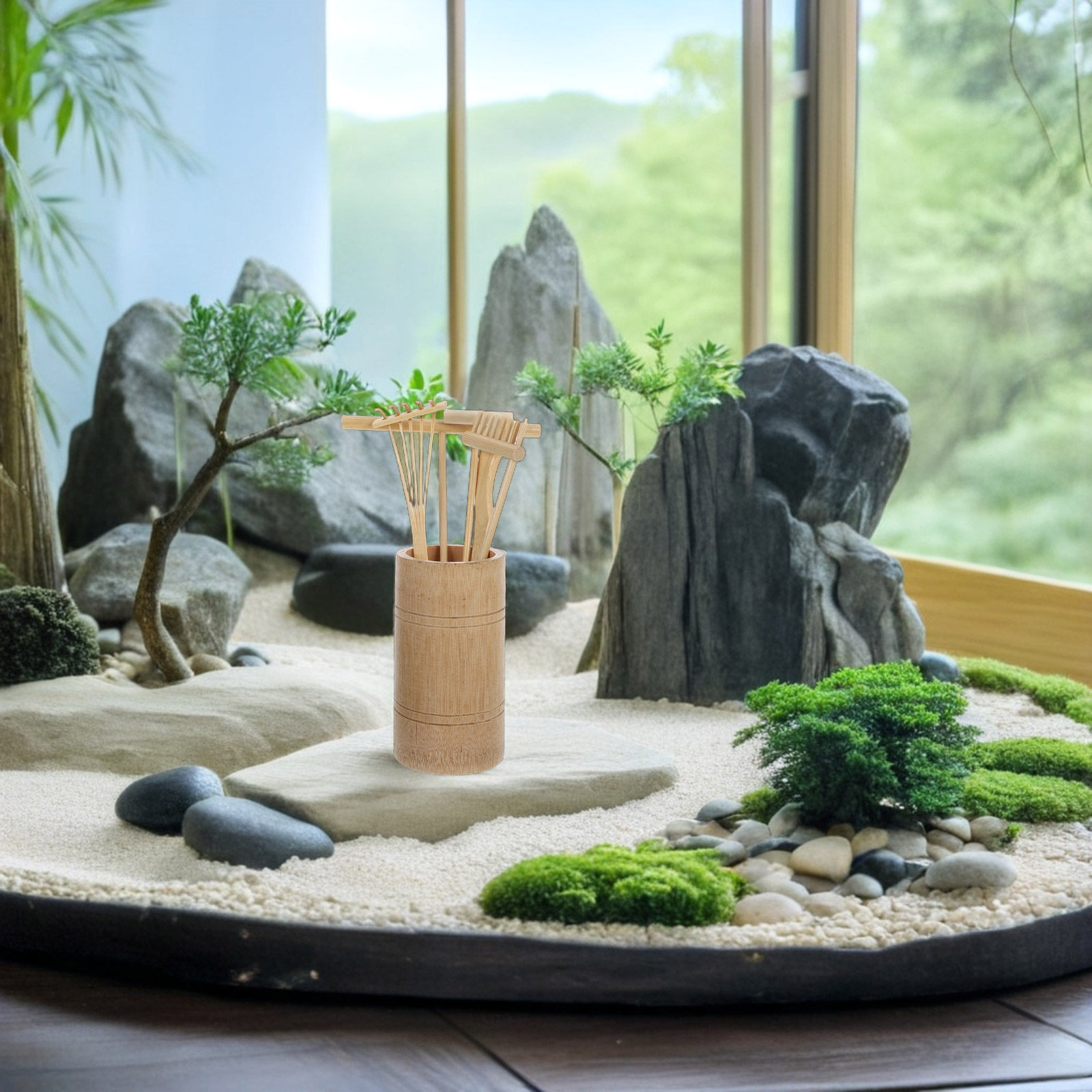 1Set Japanese Zen Garden Rake  - đánh giá và giá Gardening Tools And Accessories