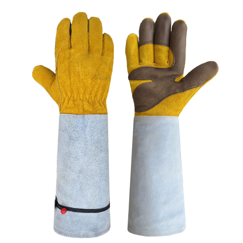 Cowhide Long Tube Garden Glove - đánh giá và giá Garden Gloves Thorn Proof