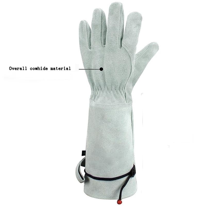 Cowhide Long Tube Garden Glove - đánh giá và giá Garden Gloves Thorn Proof