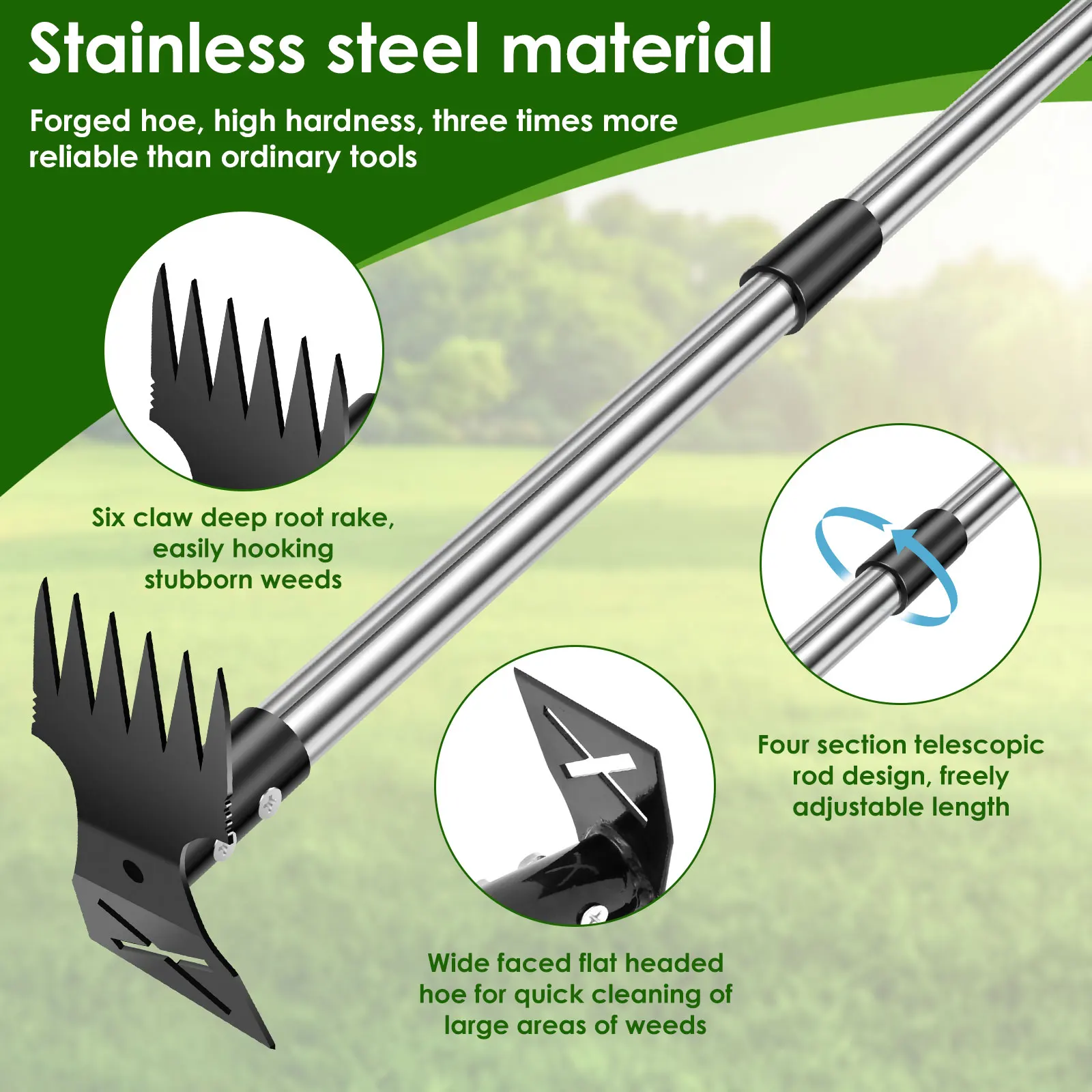 Garden Thatch Rake Stainless S - đánh giá và giá Gardening Tools To Remove Weeds