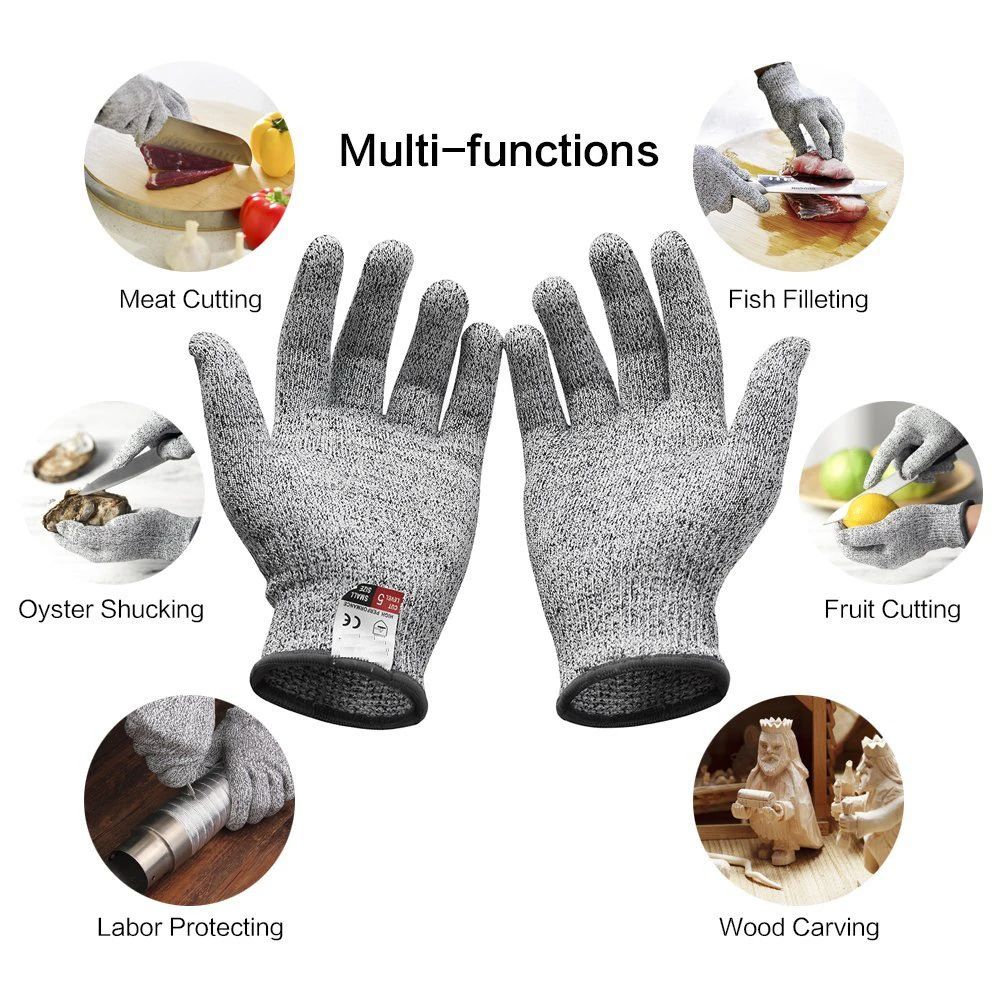 HPPE Level 5 Anti-Cut Gloves K - đánh giá và giá Garden Gloves Thorn Proof
