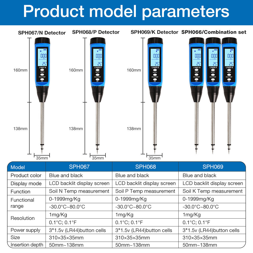 High-Precision Portable NPK So - đánh giá và giá Moisture Meter Plant