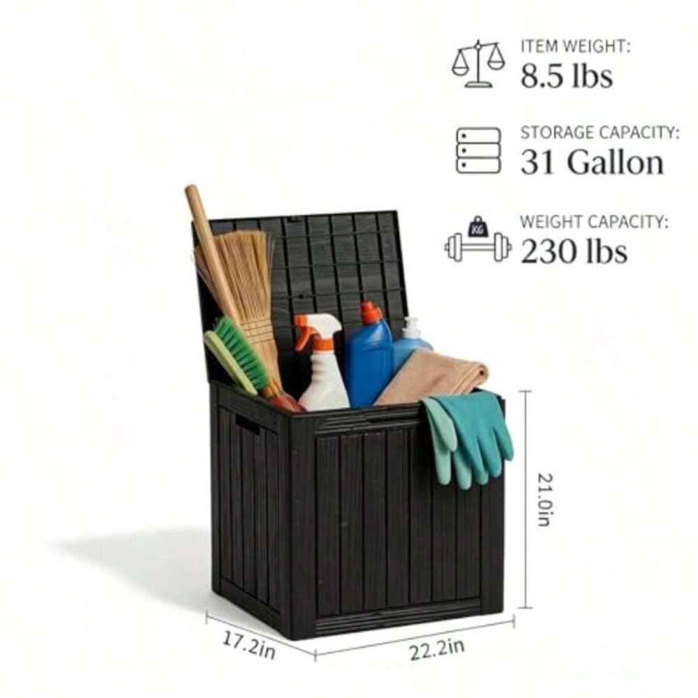 Waterproof Resin Outdoor Stora - đánh giá và giá Gardening Tools And Accessories