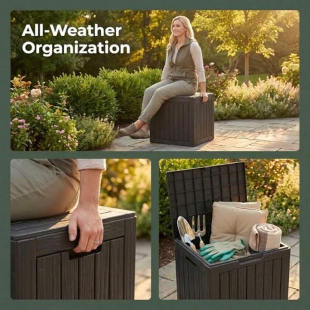 Waterproof Resin Outdoor Stora - đánh giá và giá Gardening Tools And Accessories