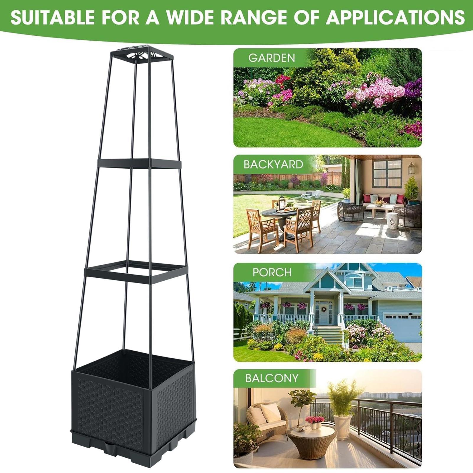 Raised Planter With Trellis 11 - đánh giá và giá Self-Watering Planter