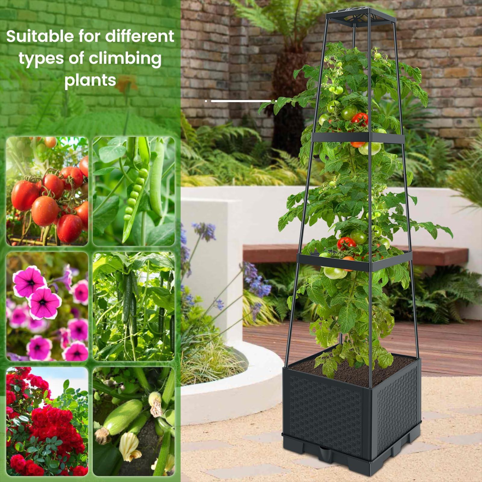 Raised Planter With Trellis 11 - đánh giá và giá Self-Watering Planter