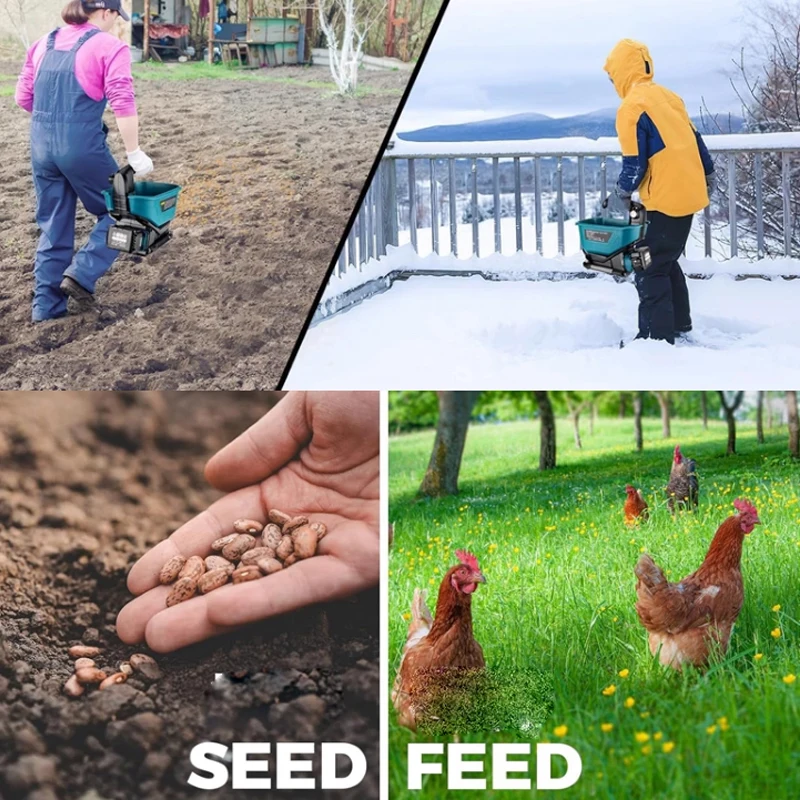3.3L Automatic Fertilizer Spre - đánh giá và giá Grass Seed Spreader