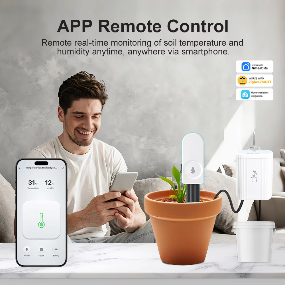 Zigbee3.0 Wireless Soil Tester - đánh giá và giá Moisture Meter Plant