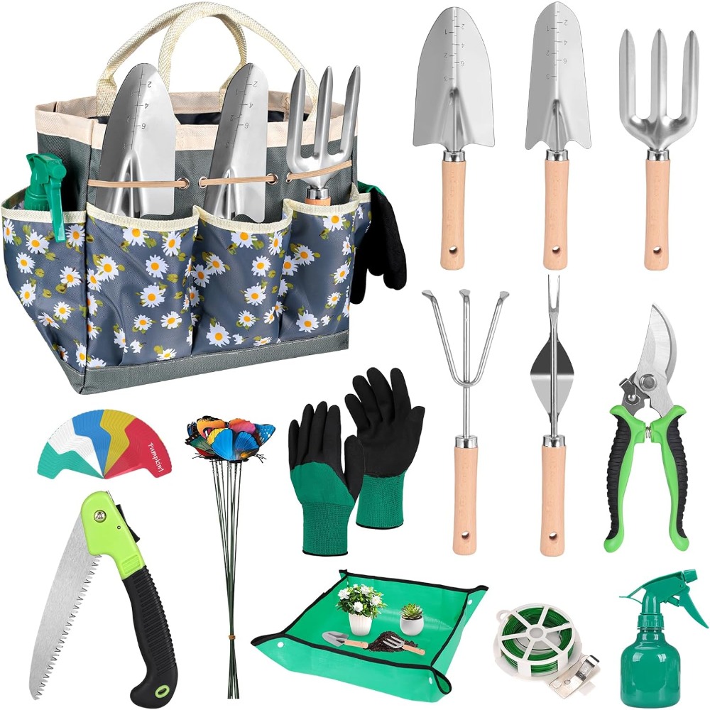Complete 62-Piece Garden Tool  - đánh giá và giá Gardening Tools Knife