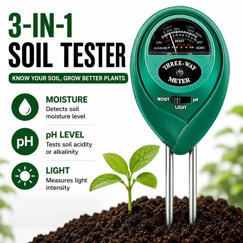 3-in-1 Soil Tester (Moisture,  - đánh giá và giá Moisture Meter Plant
