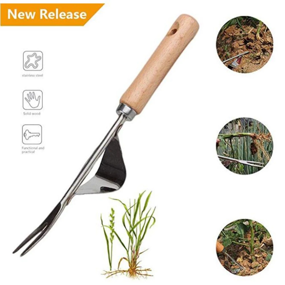 1pcs Wood Handle Stainless Ste - đánh giá và giá Gardening Tools To Remove Weeds