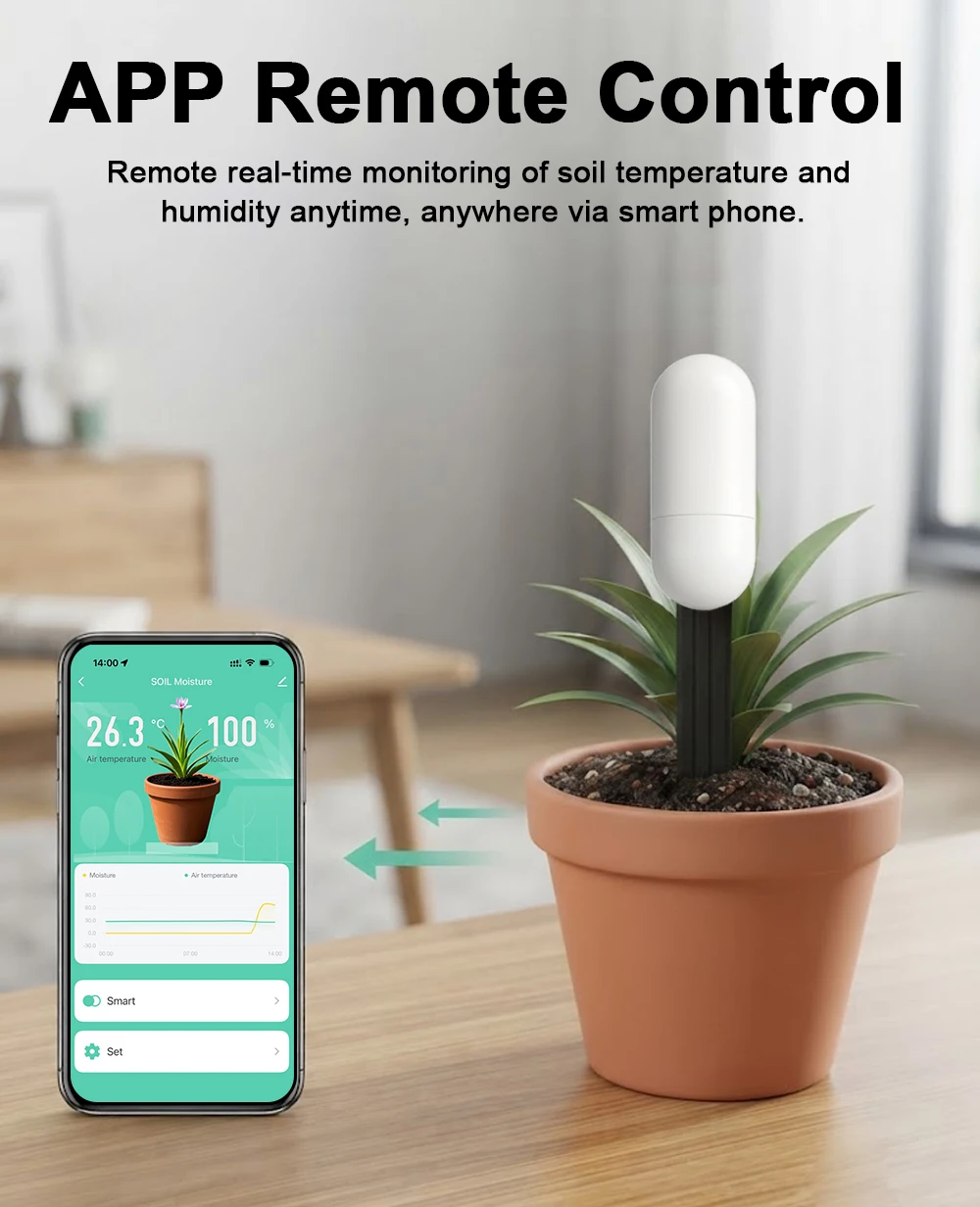 Tuya Zigbee Temperature Humidi - đánh giá và giá Moisture Meter Plant