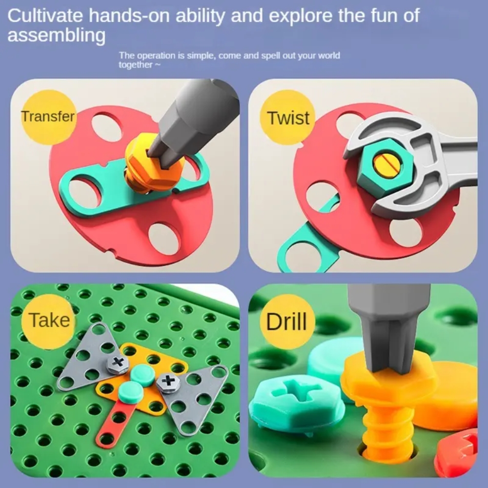 450Pcs Kids STEM Drill Set Cre - đánh giá và giá Gardening Tools For Kids