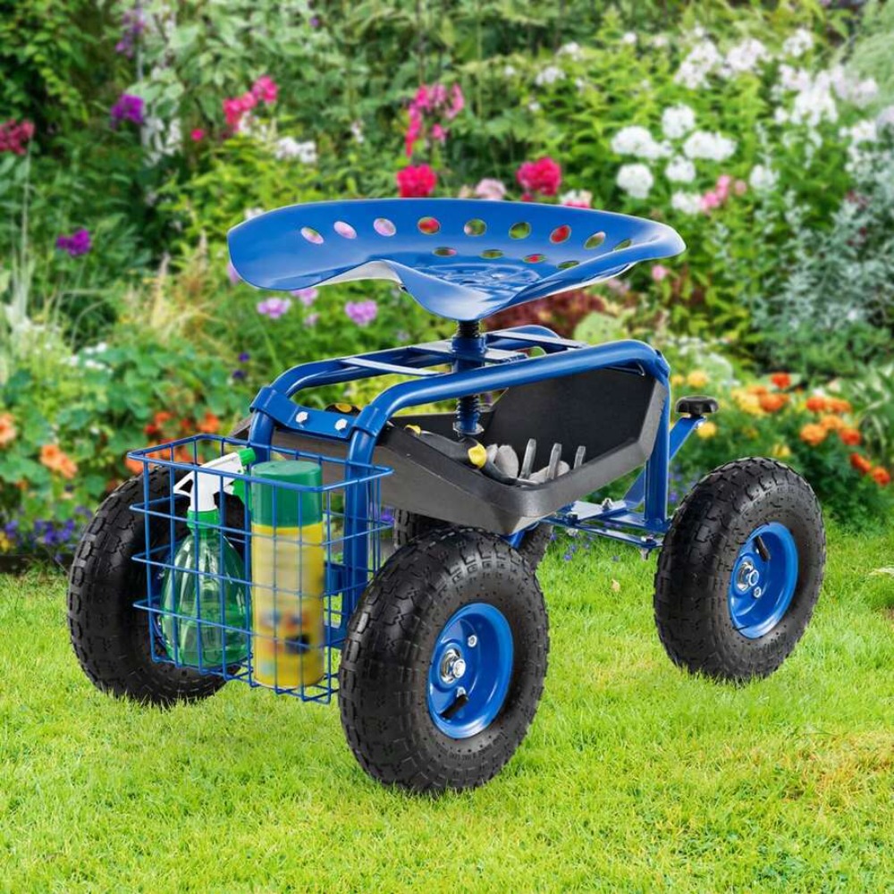 Garden Cart Rolling Work Seat  - đánh giá và giá Gardening Tools For Seniors