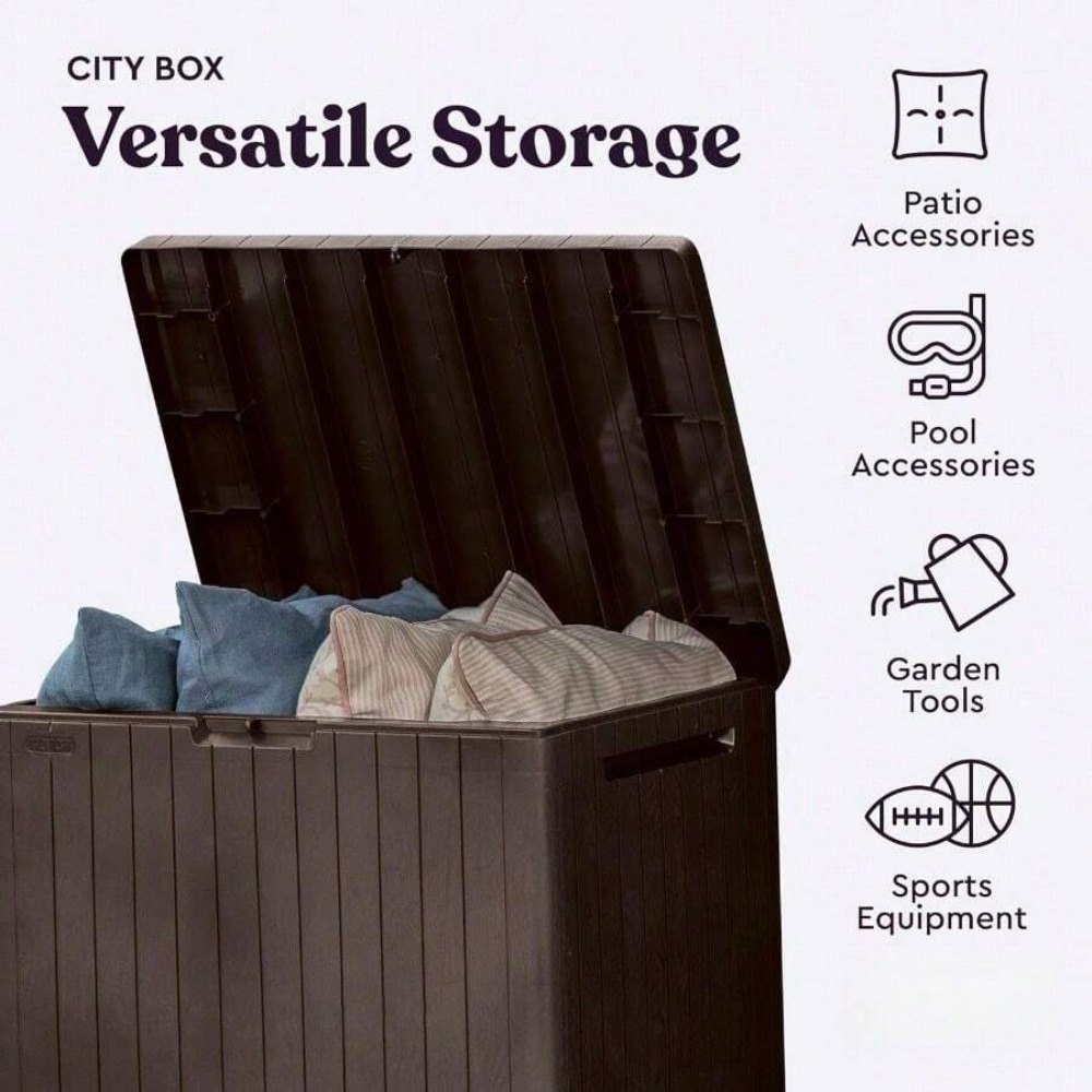 30 Gallon Resin Outdoor Storag - đánh giá và giá Gardening Tools And Accessories