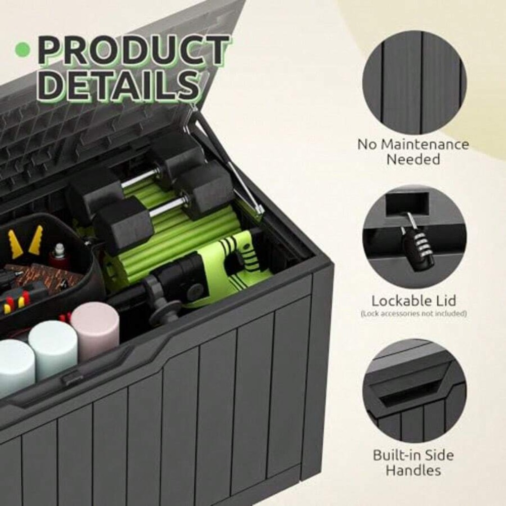 80 Gallon Waterproof Deck Box  - đánh giá và giá Gardening Tools And Uses