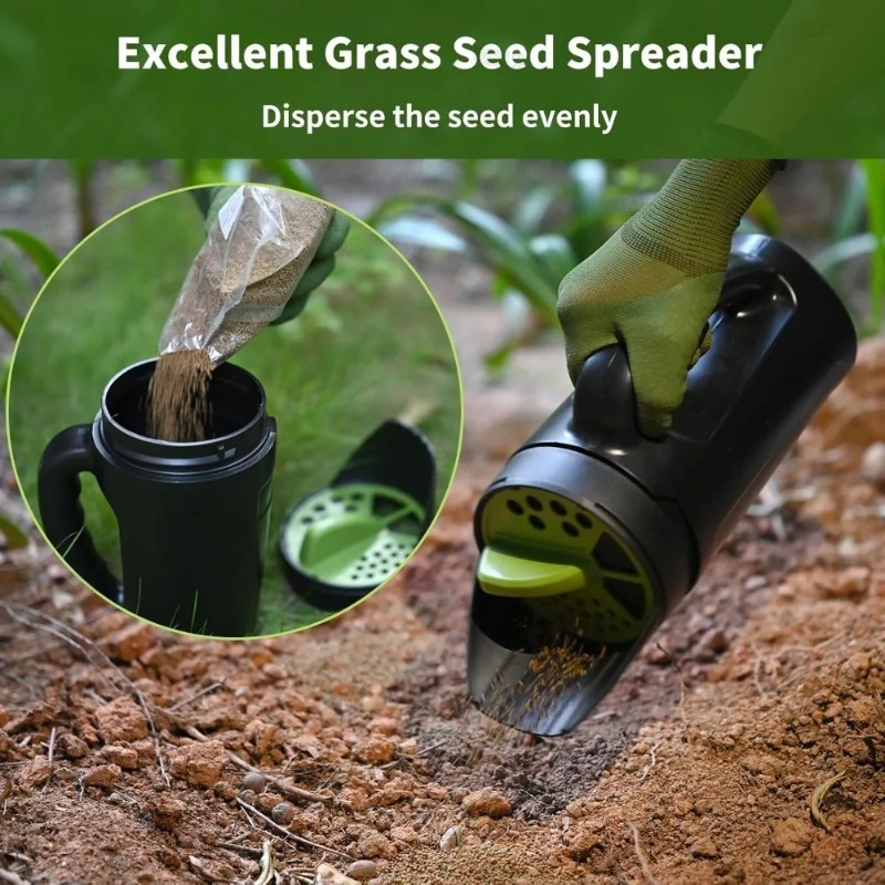 Portable Handheld Lawn Spreade - đánh giá và giá Grass Seed Spreader